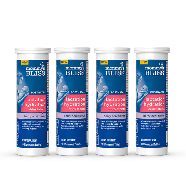 Berry Açai Lactation Hydration Drink Tablets (4-Pack) – Mommy's Bliss