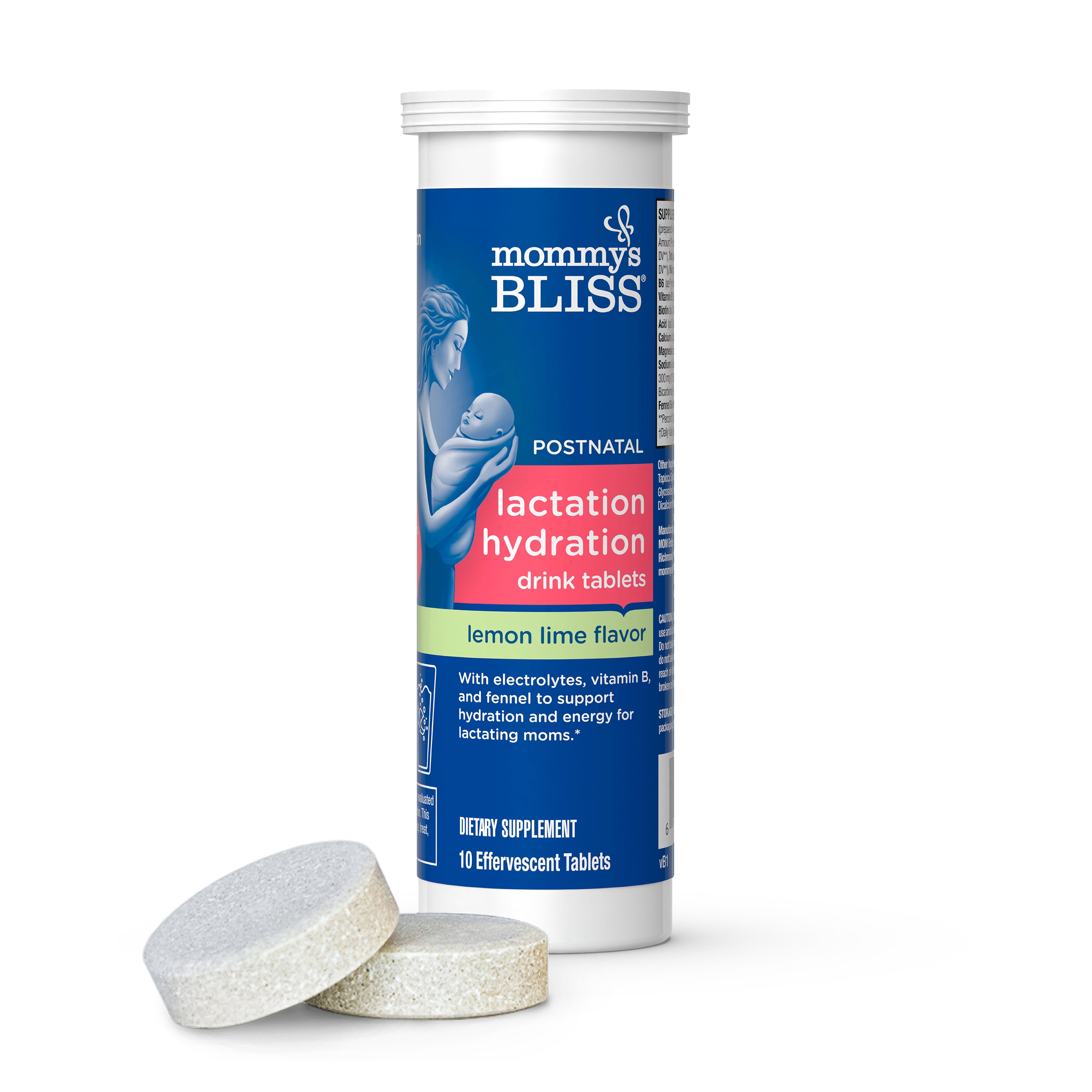 Mommy's Bliss Lactation Hydration Drink Tablets - Lemon Lime - 10ct Mommy's Bliss Lactation Hydration Drink Tablets - Lemon Lime - 10ct