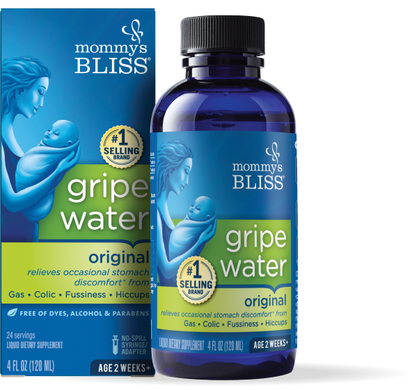 Mommy's Bliss Grip Water packaging and bottle