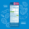 Double pack of baby constipation ease's supplement facts in its box and a blue background