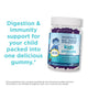 Kids probiotics gummies benefits with a white backgroun