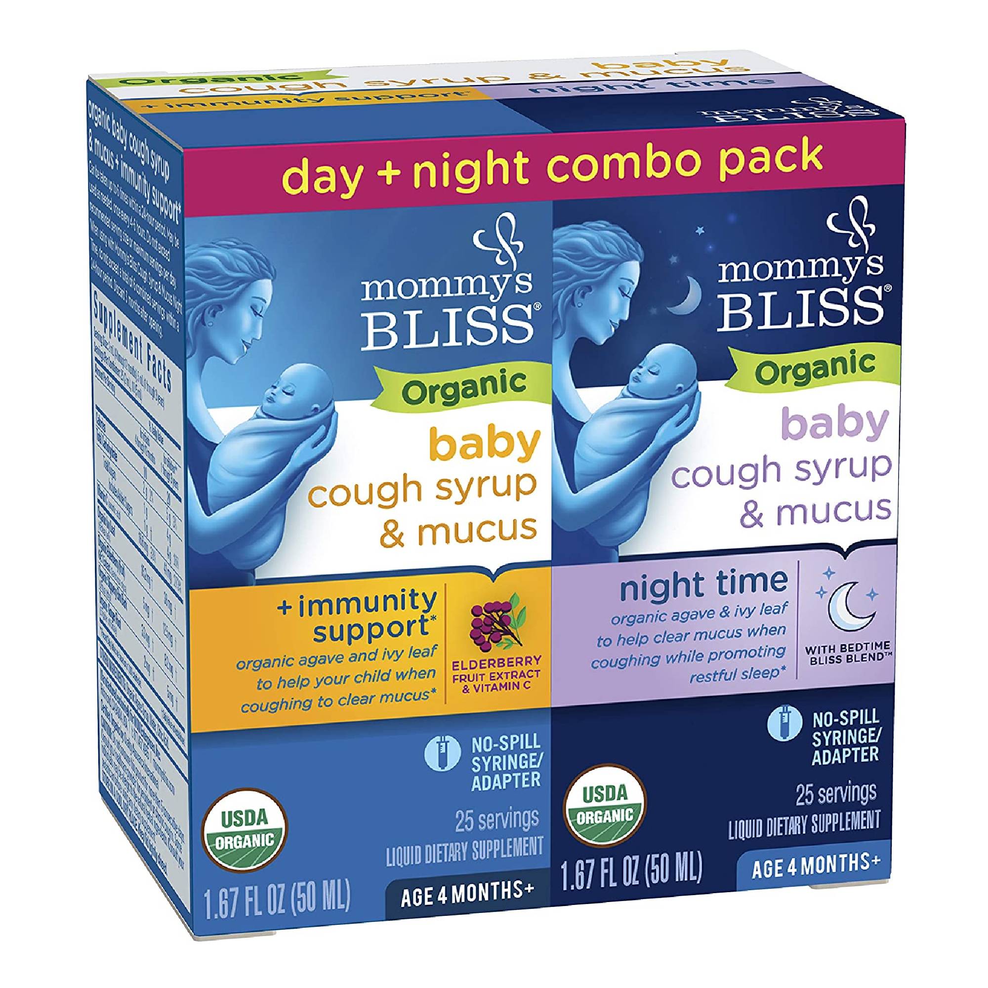 Mommy's Bliss Gripe Water Original & Night Time Combo Pack - Soothing  Relief for Babies 
