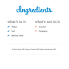 Saline Mist's Ingredients