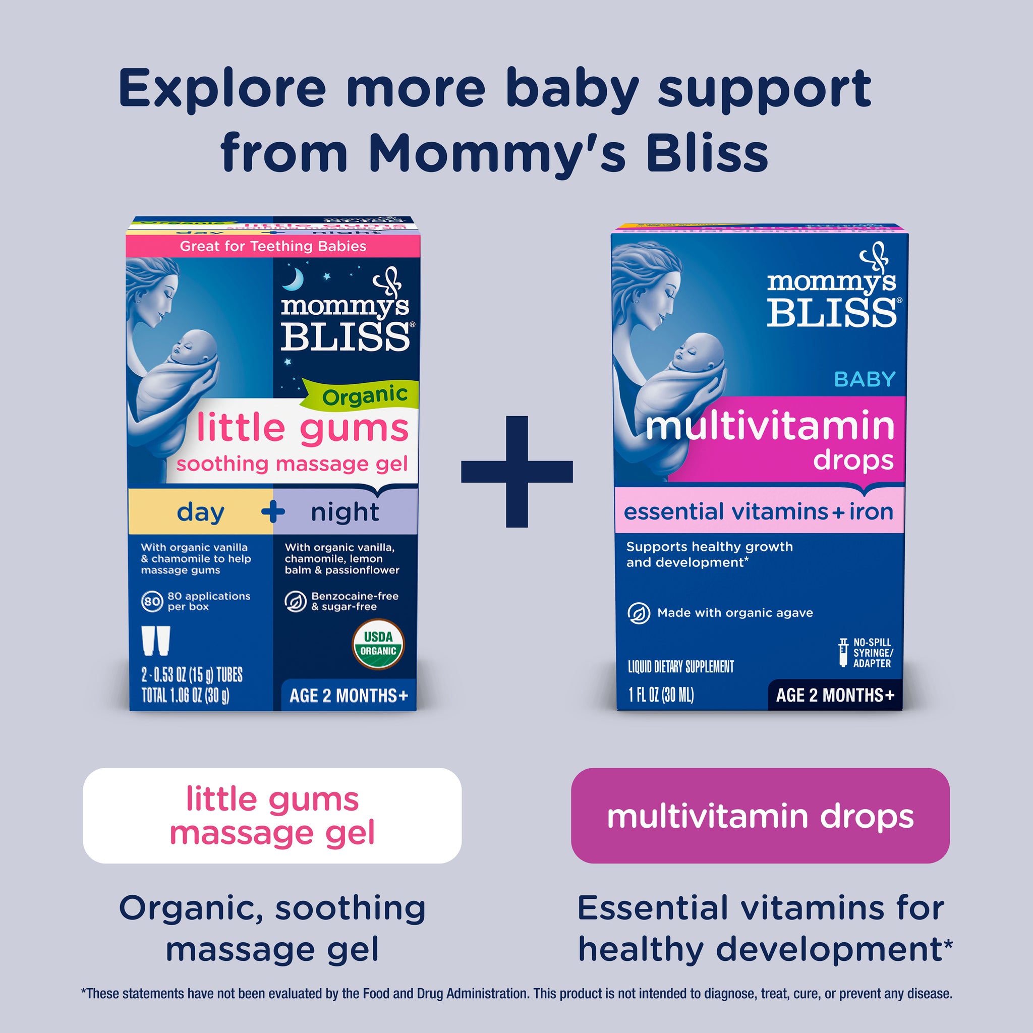 Related Mommy's Bliss products suggested alongside Organic Baby Bedtime Drops