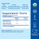 Supplement Facts for Mommy's Bliss Organic Gripe Water Paci Gel with organic ginger and fennel extract. A pea-sized drop 8 times daily at 2 to 8 weeks, or 15 times daily from 8 weeks