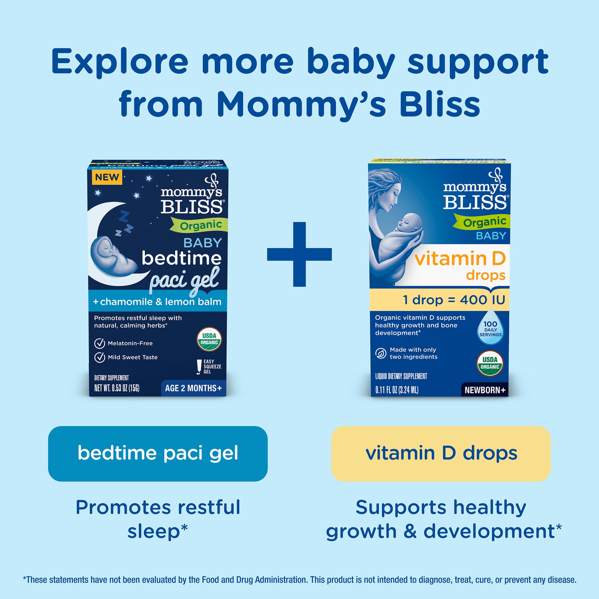 Related Mommy's Bliss products suggested alongside Organic Gripe Water Paci Gel