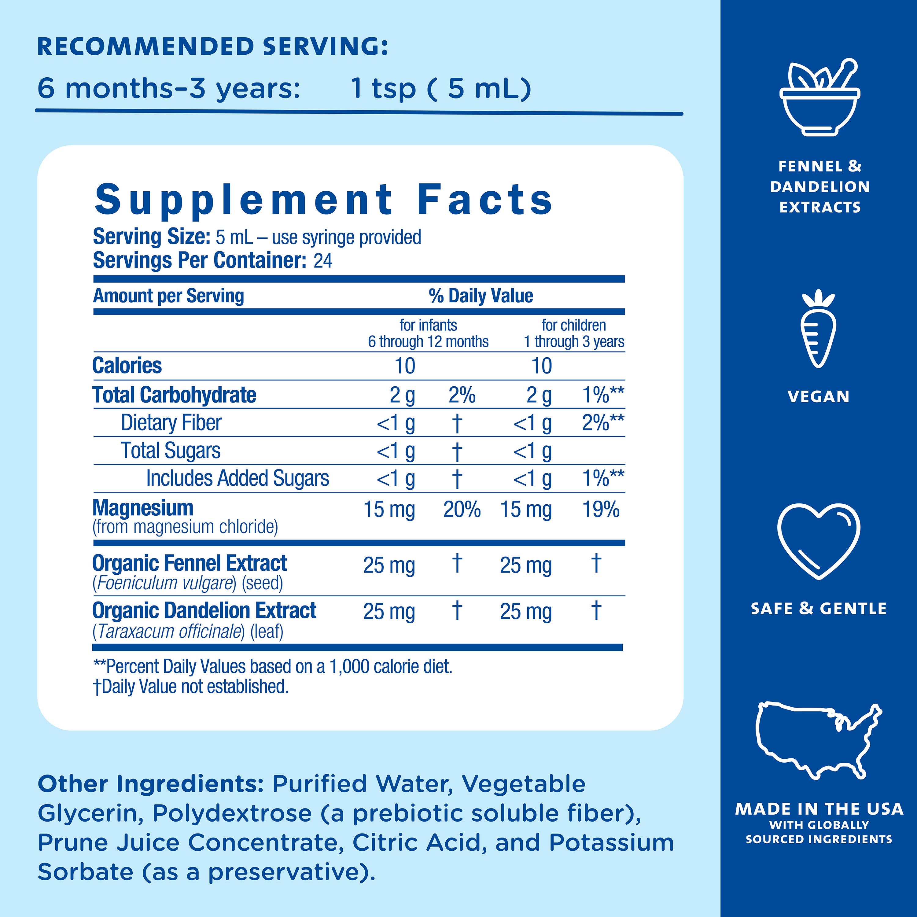Baby Constipation Ease with Prebiotics