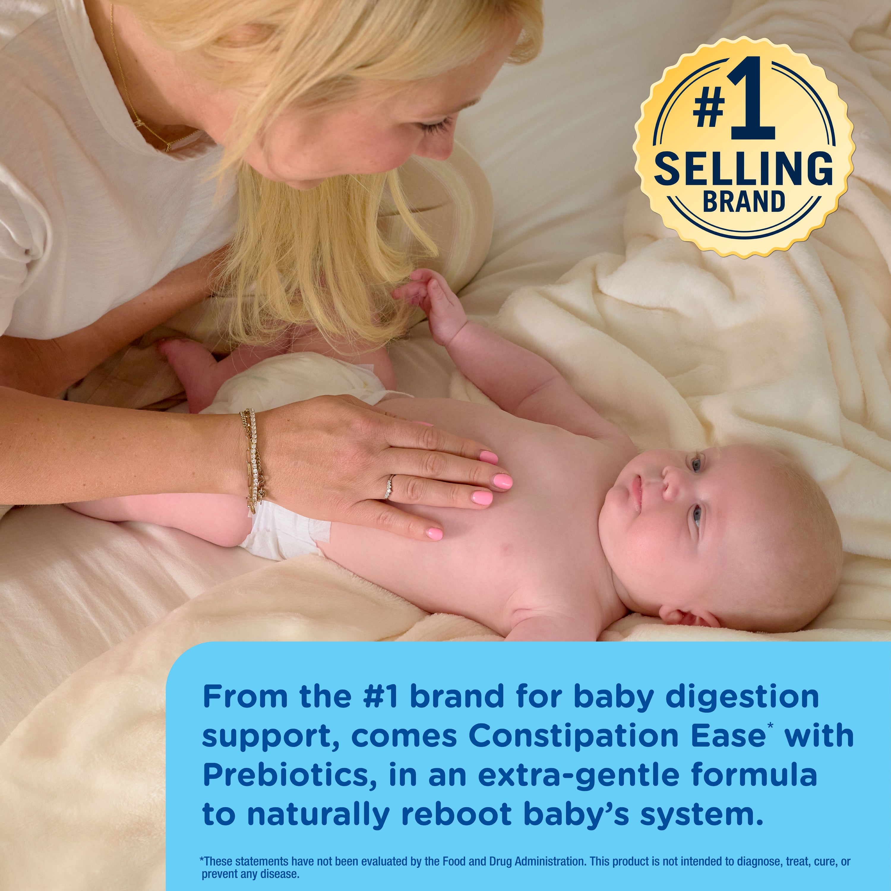 Baby Constipation Ease with Prebiotics