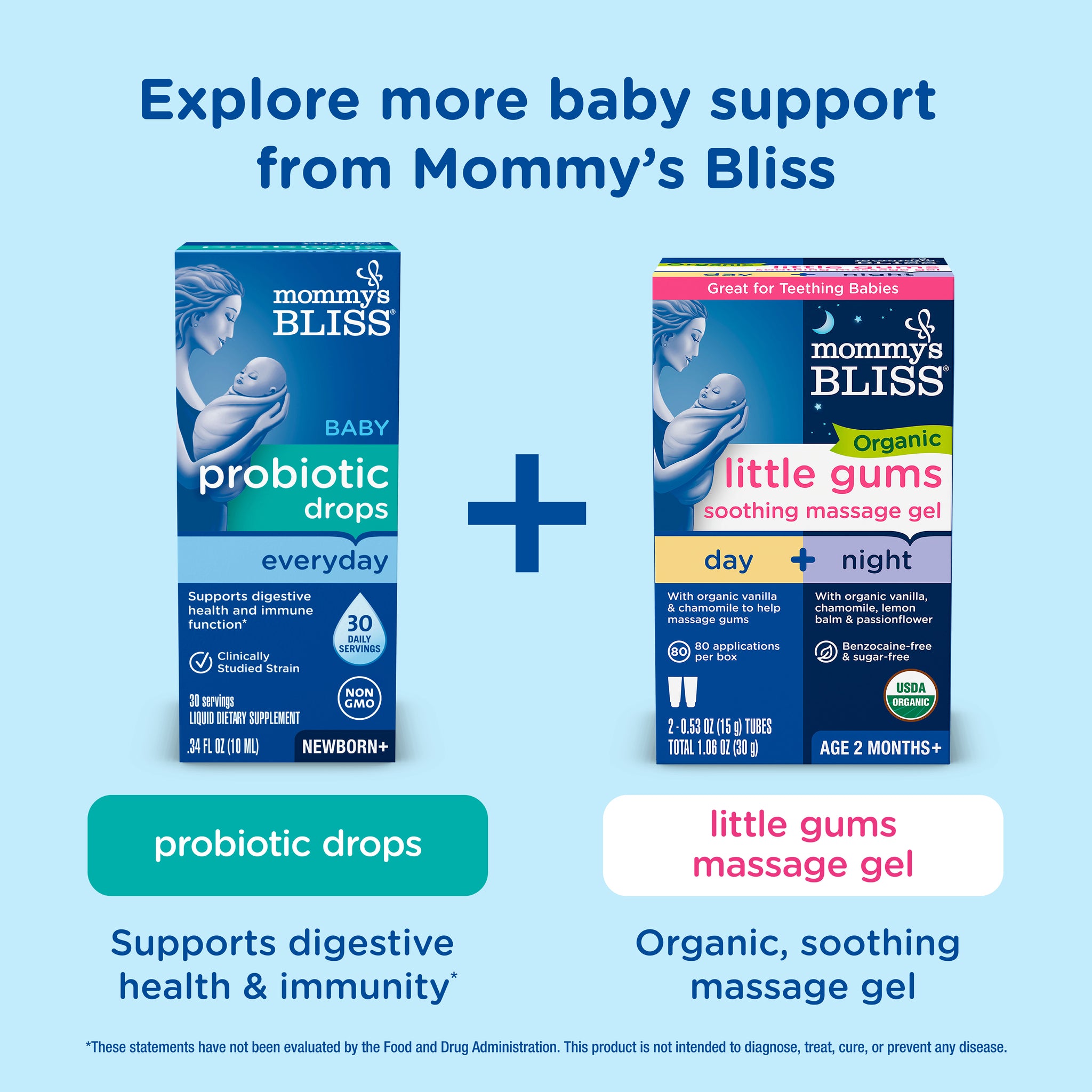 Related Mommy's Bliss products suggested alongside Baby Constipation Ease with Prebiotics