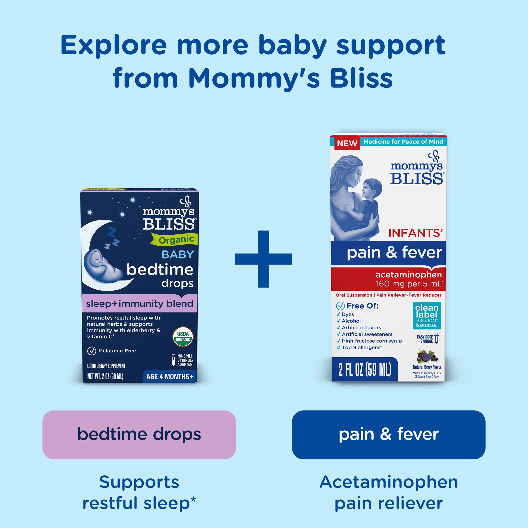 Related Mommy's Bliss products suggested alongside Organic Baby Cough Syrup and Mucus Day and Night