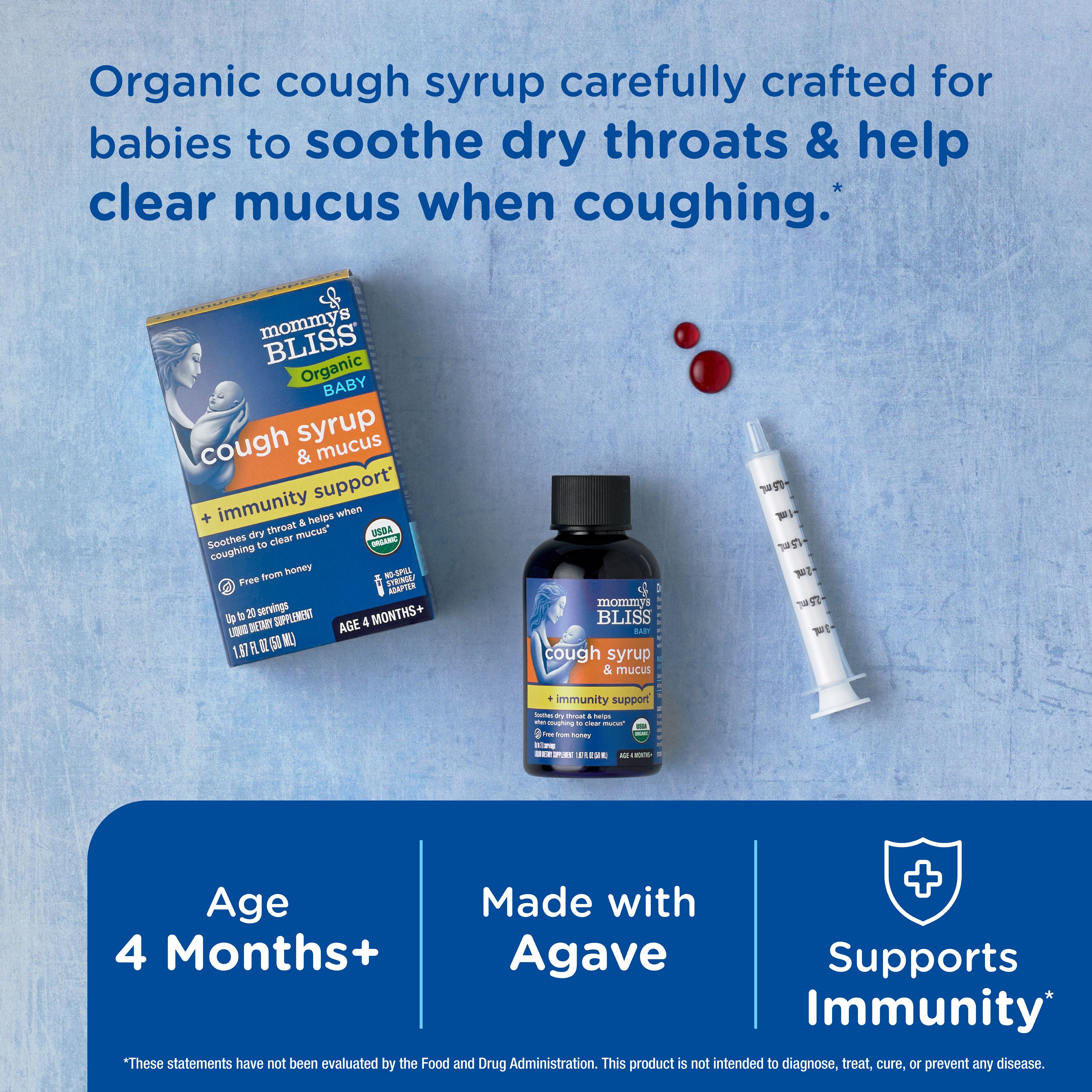 Organic Baby Cough Syrup + Immunity Support