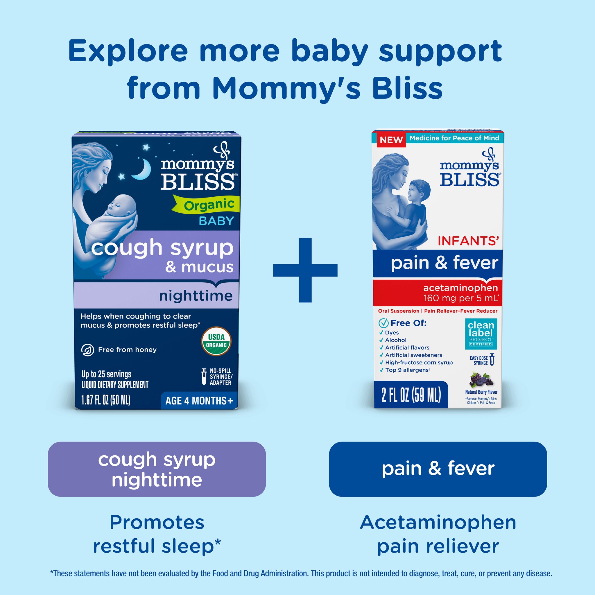 Related Mommy's Bliss products suggested alongside Organic Baby Cough Syrup and Mucus