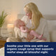 Mommy's Bliss Organic Baby Cough Syrup and Mucus Nighttime shown in an everyday lifestyle photograph