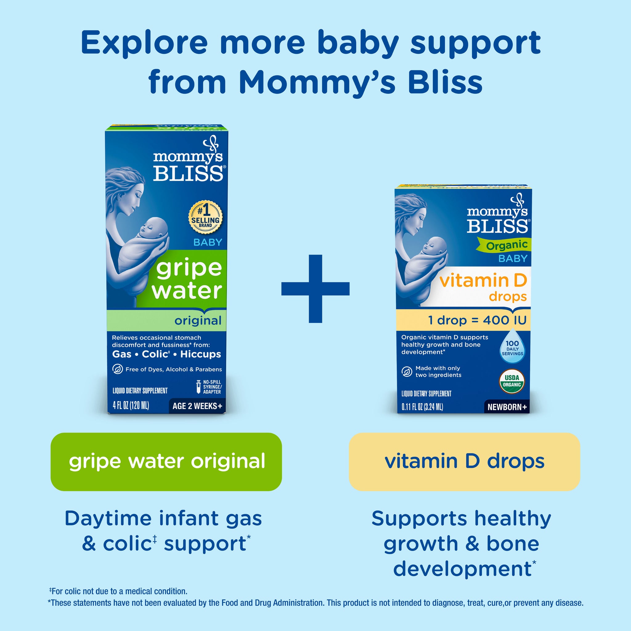 Related Mommy's Bliss products suggested alongside Baby Gas Relief Drops