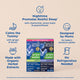 Key features of the Mommy's Bliss Gripe Water Day and Night Combo Pack, shown as icons around the cartons