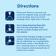Step-by-step directions for using Mommy's Bliss Gripe Water Original 2 oz with the bottle adapter and dosing syringe