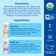 Directions and ingredients for Mommy's Bliss Organic Little Gums Soothing Massage Gel. Apply a pea-sized amount to a teether or fingertip and massage the gums, up to 9 times in 24 hours