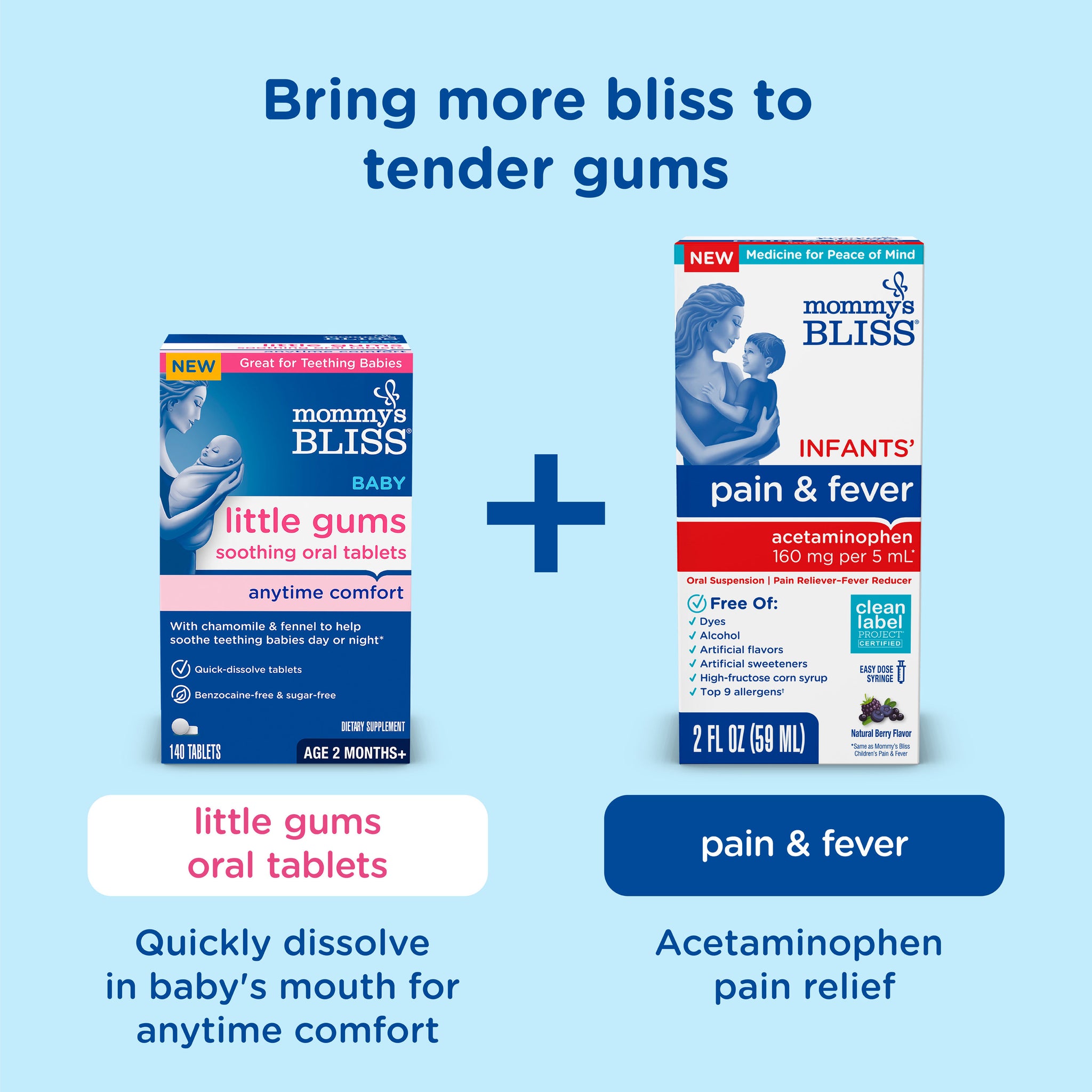 Related Mommy's Bliss products suggested alongside Organic Little Gums Soothing Massage Gel