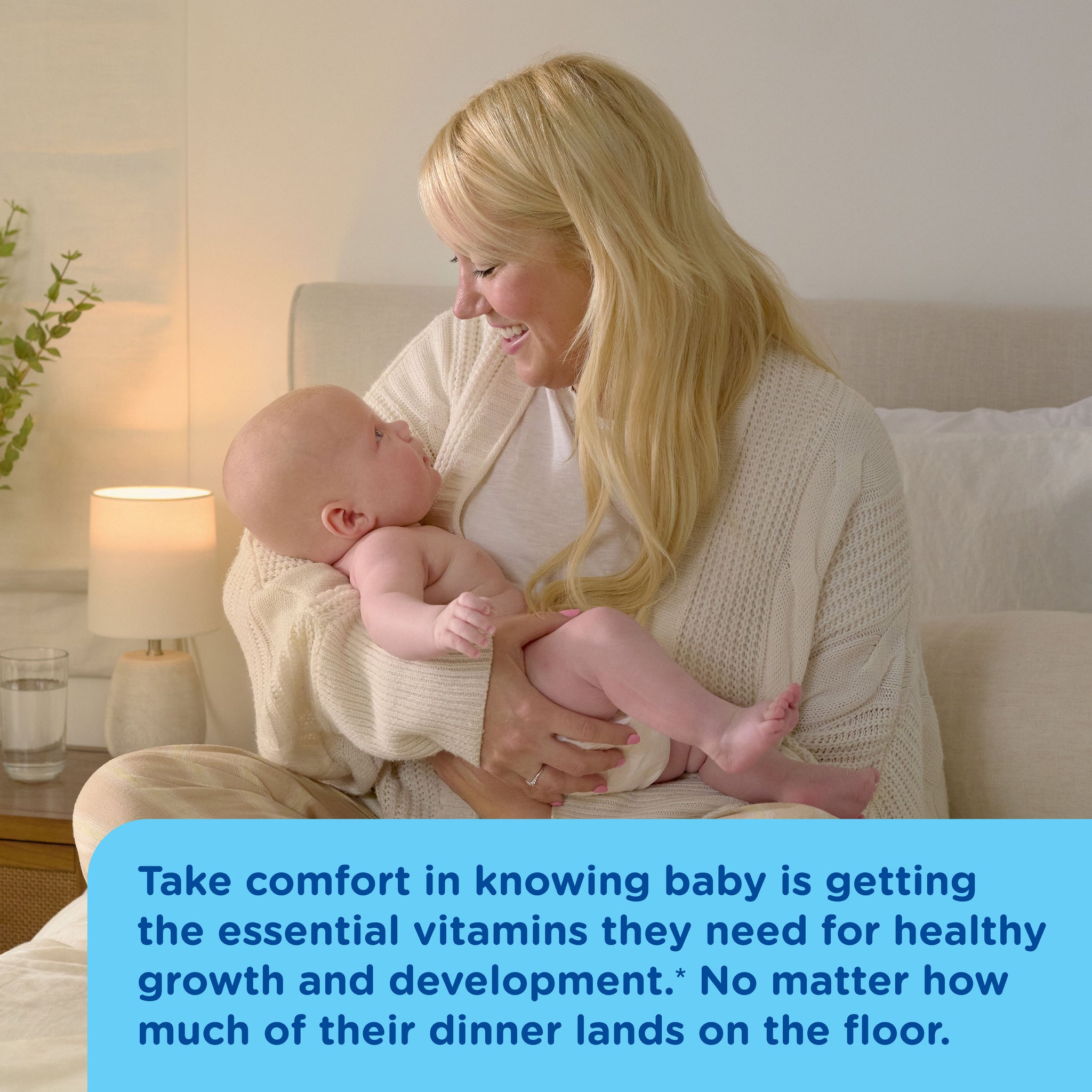 Mommy's Bliss Baby Multivitamin Drops with Iron shown in an everyday lifestyle photograph