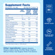 Supplement Facts for Mommy's Bliss Baby Multivitamin Drops with Iron: vitamins A, C, D3, E and B vitamins plus 10 mg of iron and zinc, in a 1 mL daily serving