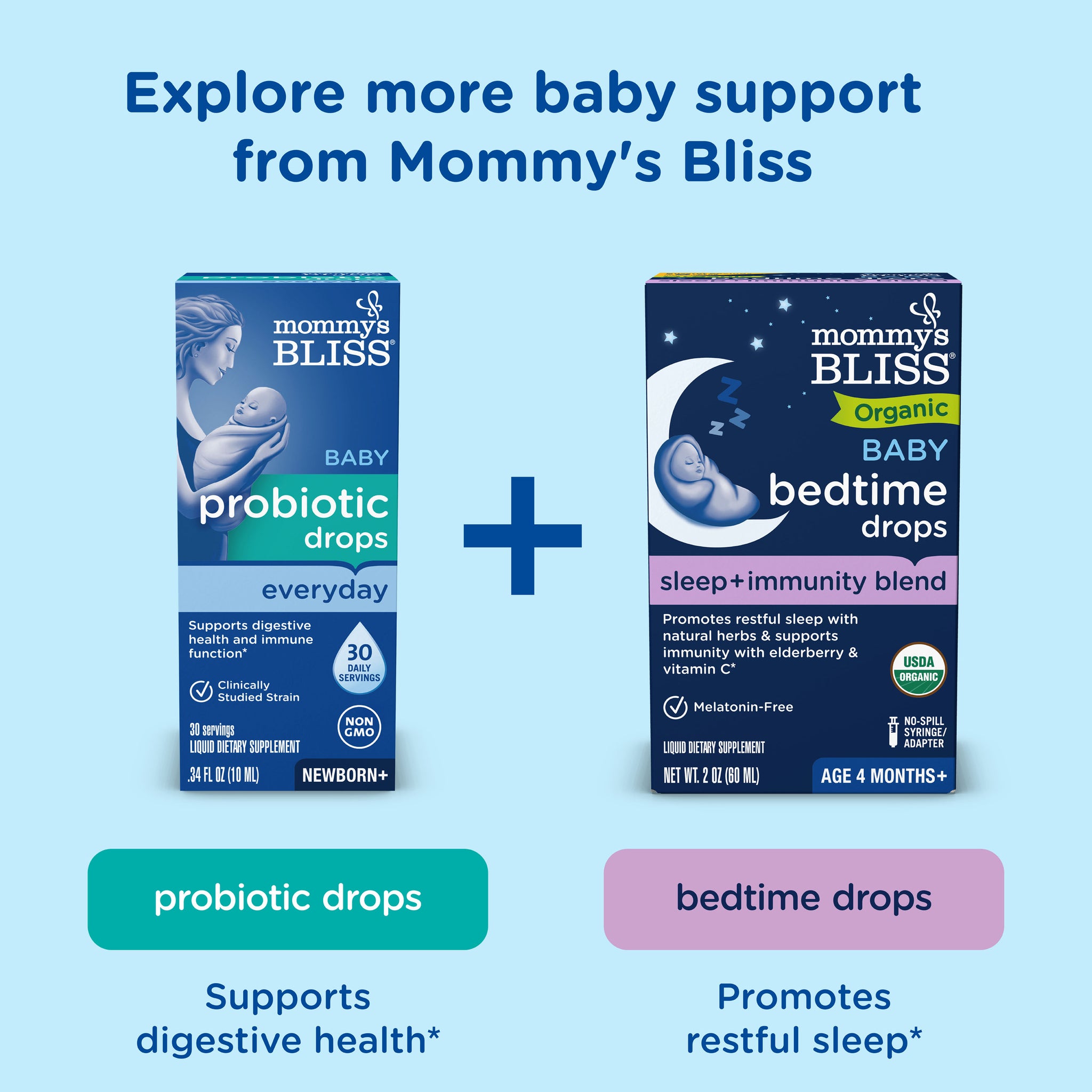 Related Mommy's Bliss products suggested alongside Baby Multivitamin Drops with Iron