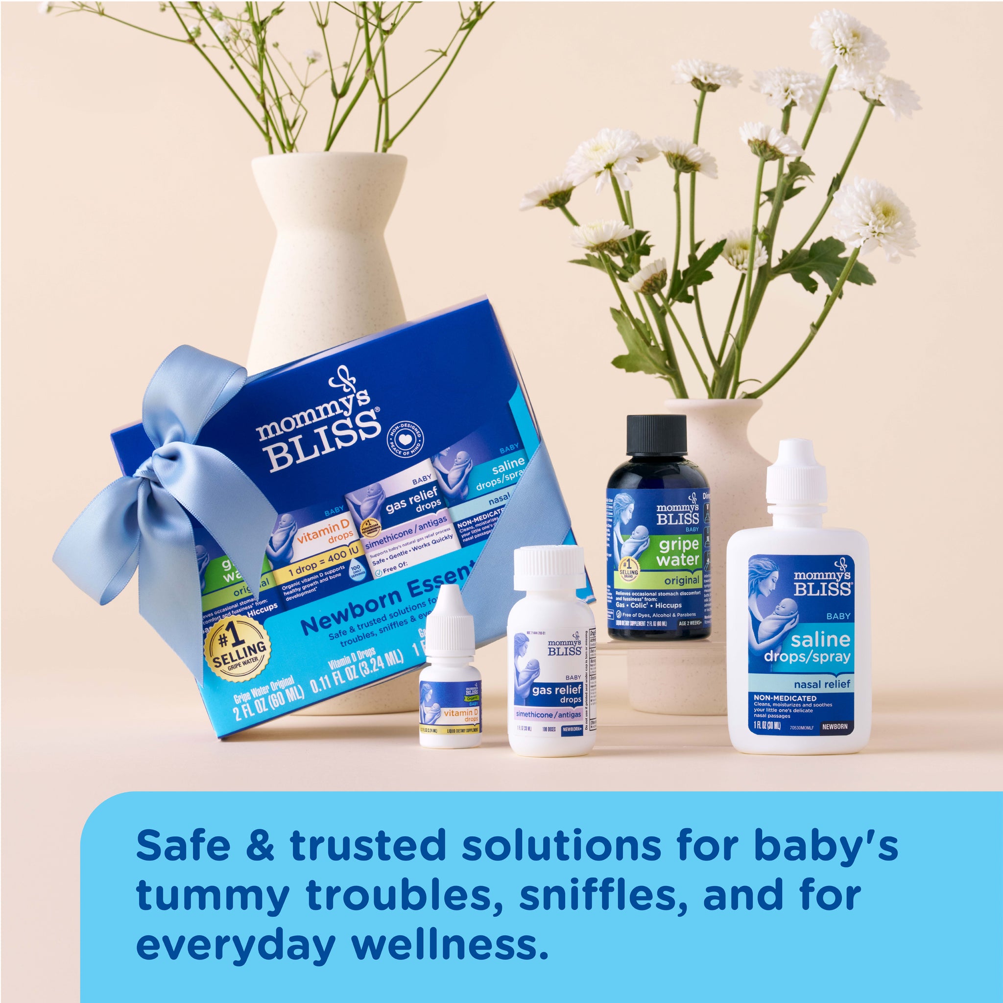 Mommy's Bliss Newborn Essentials Gift Set shown in an everyday lifestyle photograph