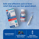 Mommy's Bliss Infants' Pain and Fever acetaminophen packaging shown with its main benefit claim and age guidance
