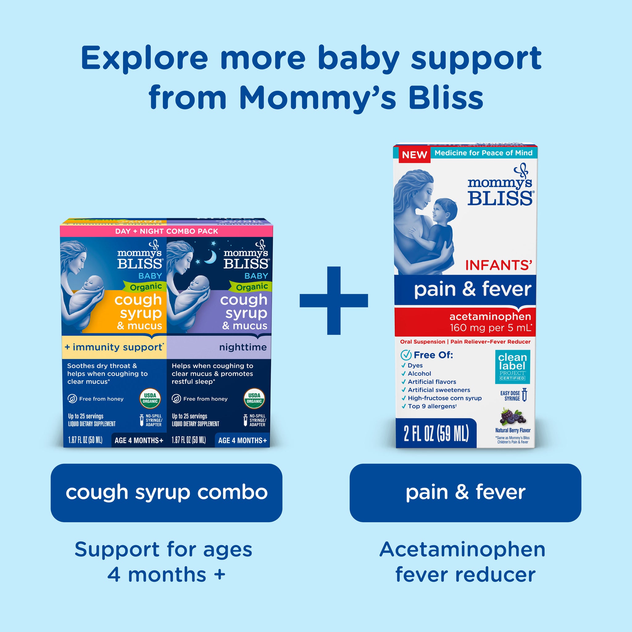 Related Mommy's Bliss products suggested alongside Baby Saline Drops and Spray