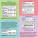 Combined facts and directions panels for the five products in the Mommy's Bliss Ultimate Baby Gift Set: gripe water, infants' pain and fever, everyday probiotic drops, gas relief drops and Little Gums massage gel