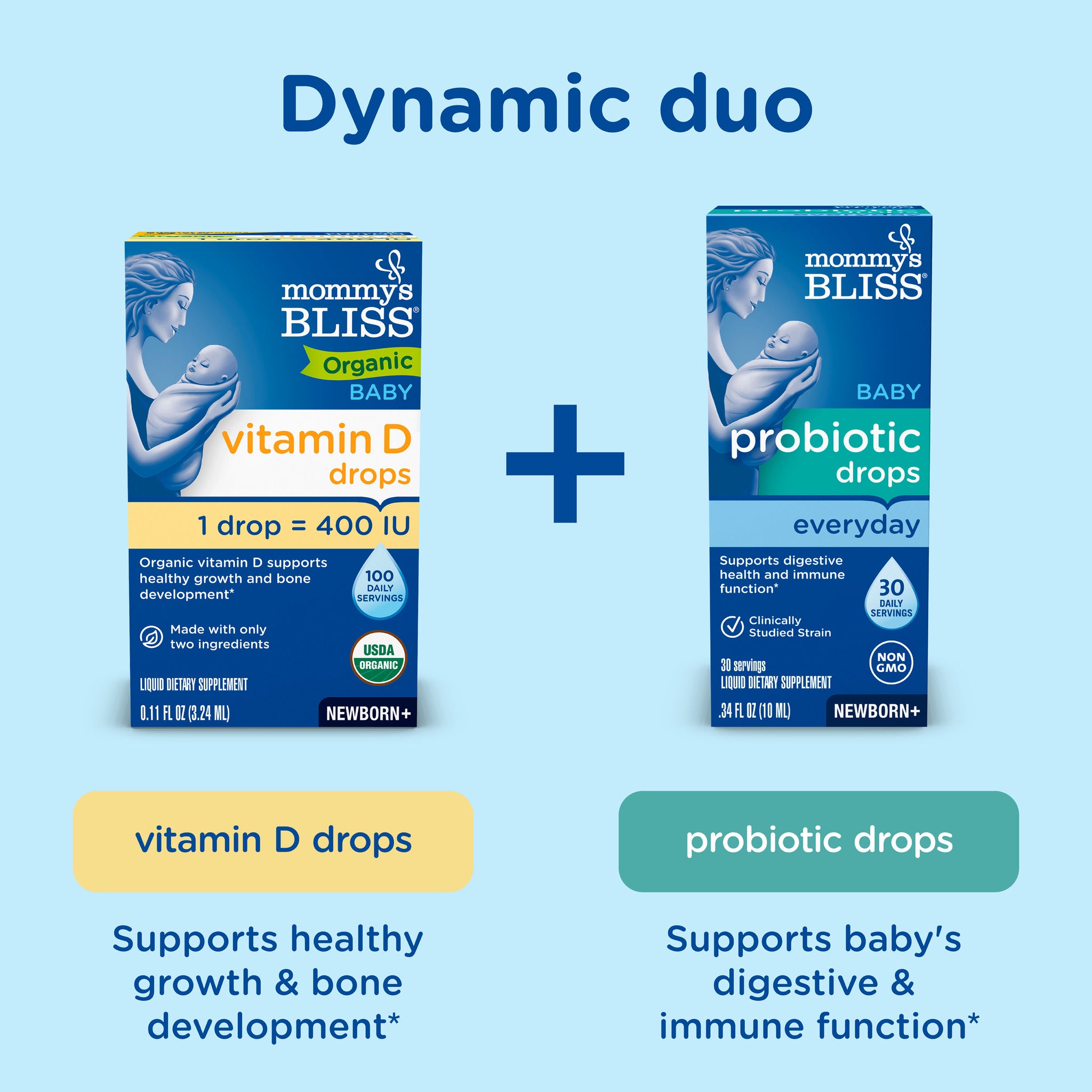 Related Mommy's Bliss products suggested alongside Organic Baby Vitamin D Drops