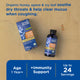 Mommy's Bliss Organic Kids Cough Syrup and Mucus packaging shown with its main benefit claim and age guidance