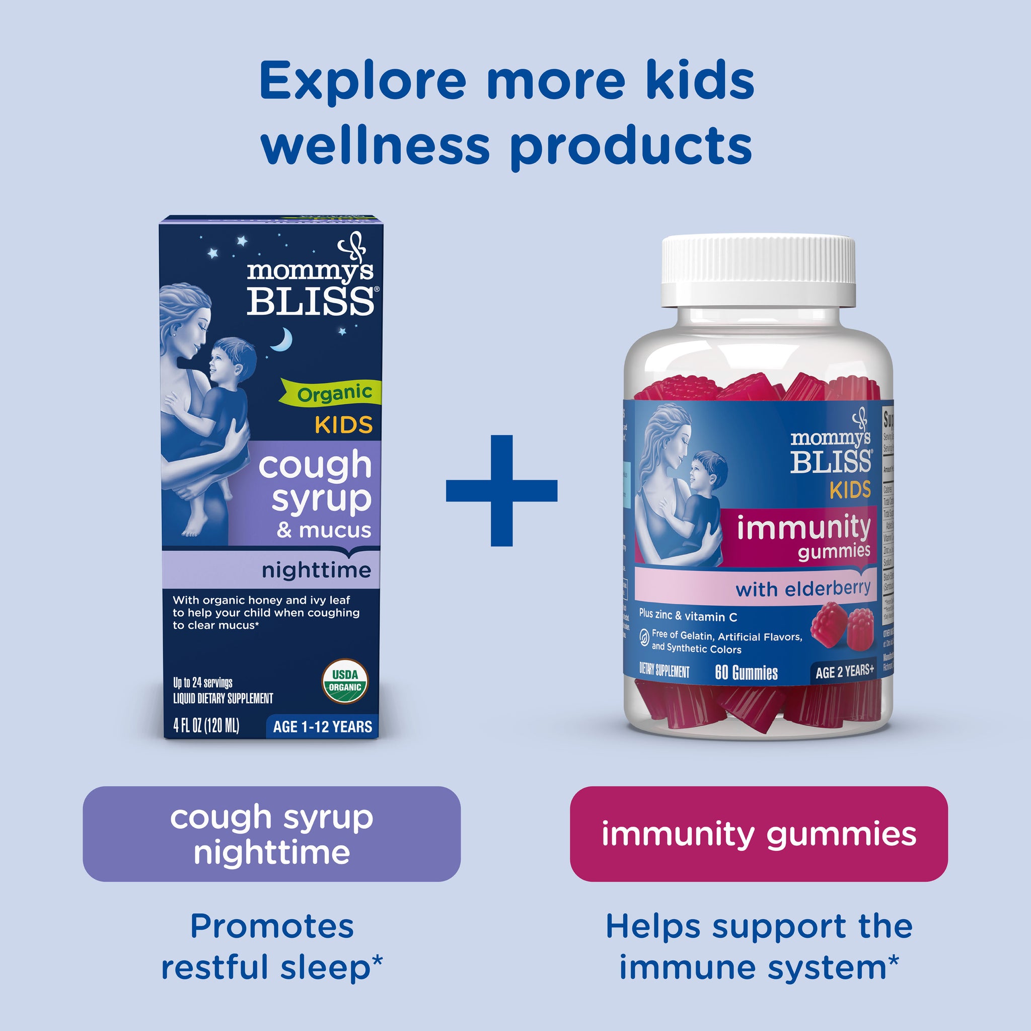 Related Mommy's Bliss products suggested alongside Organic Kids Cough Syrup and Mucus