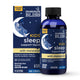 Mommy's Bliss Kids Sleep Support Liquid with melatonin, carton beside its 4 fl oz dark blue bottle