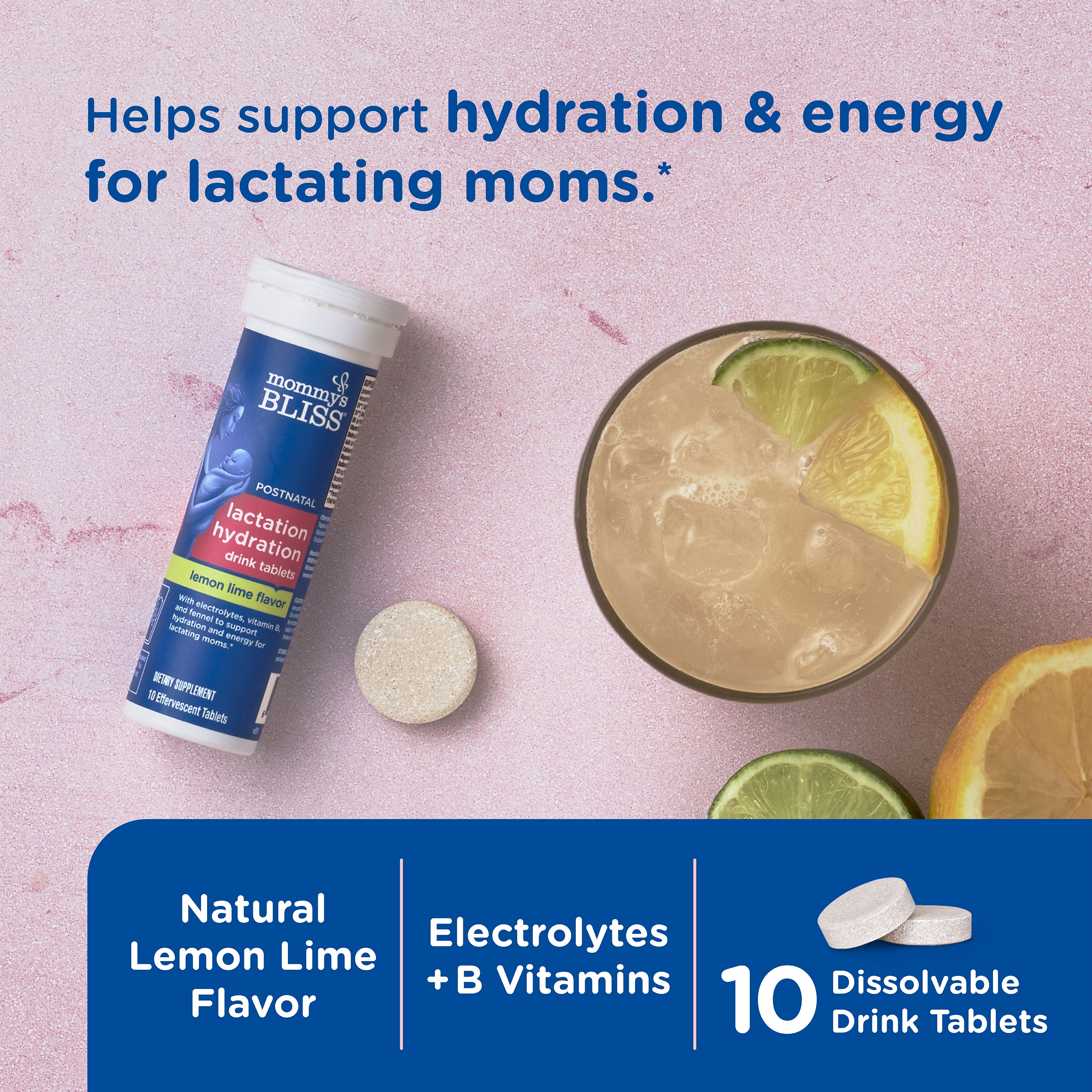 Lactation Hydration Drink Tablets - Lemon Lime