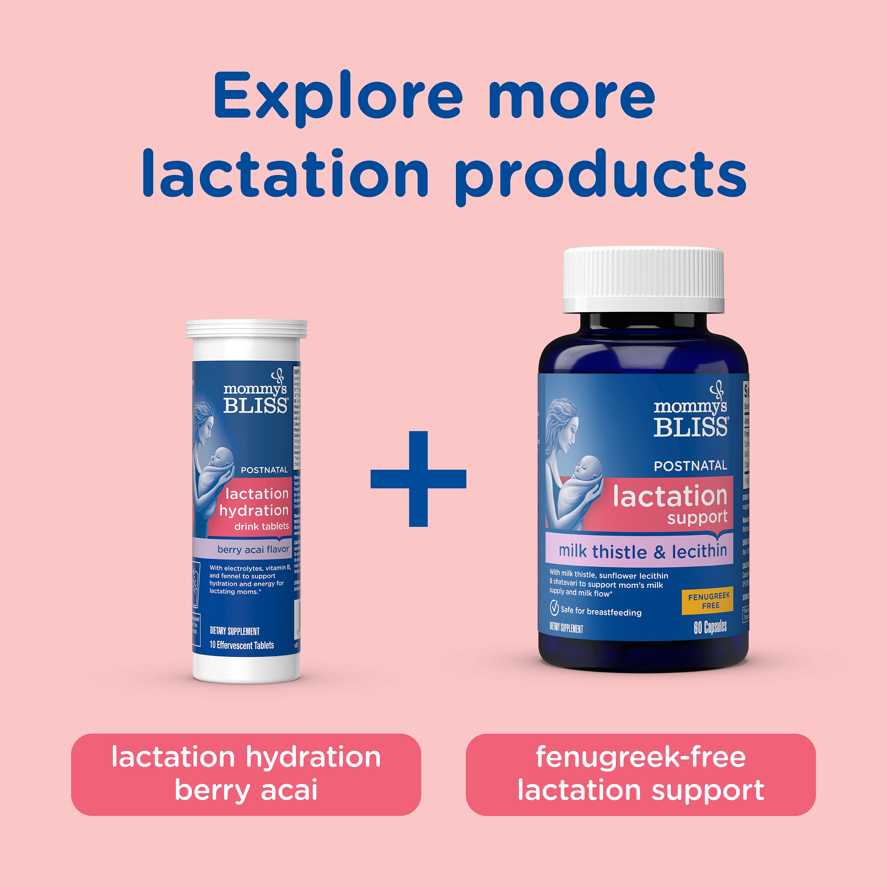 Lactation Hydration Drink Tablets - Lemon Lime Mommy's Bliss Lactation Hydration Drink Tablets - Lemon Lime Mommy's Bliss