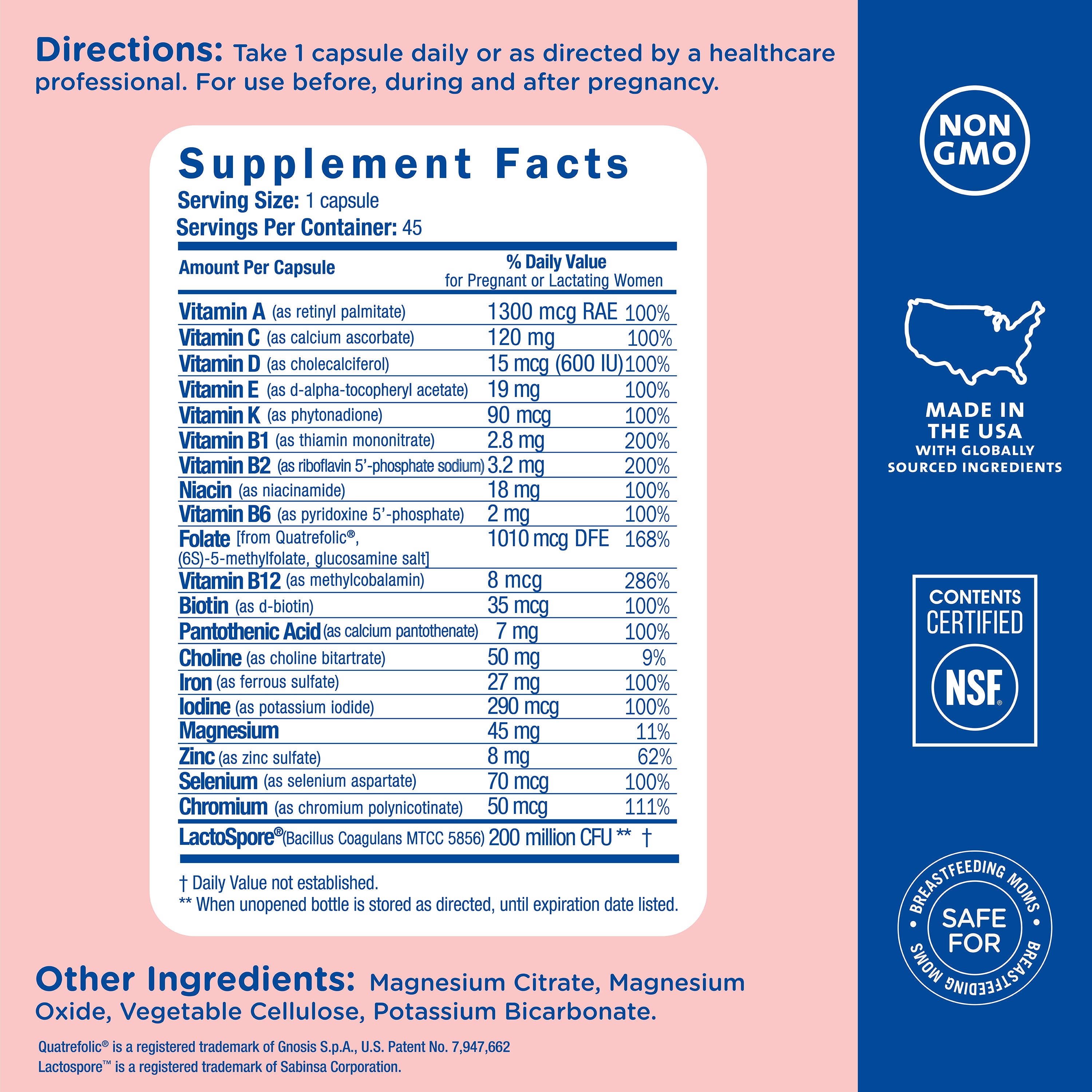 Prenatal Multivitamin + Iron