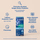Key features of Mommy's Bliss Baby Probiotic Drops Everyday, shown as icons around the carton