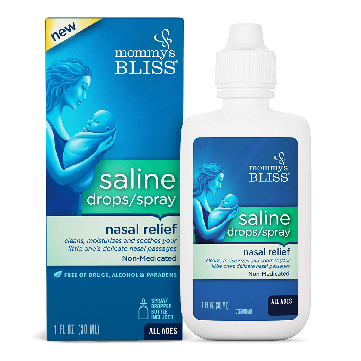 Saline Drops bx and actual product