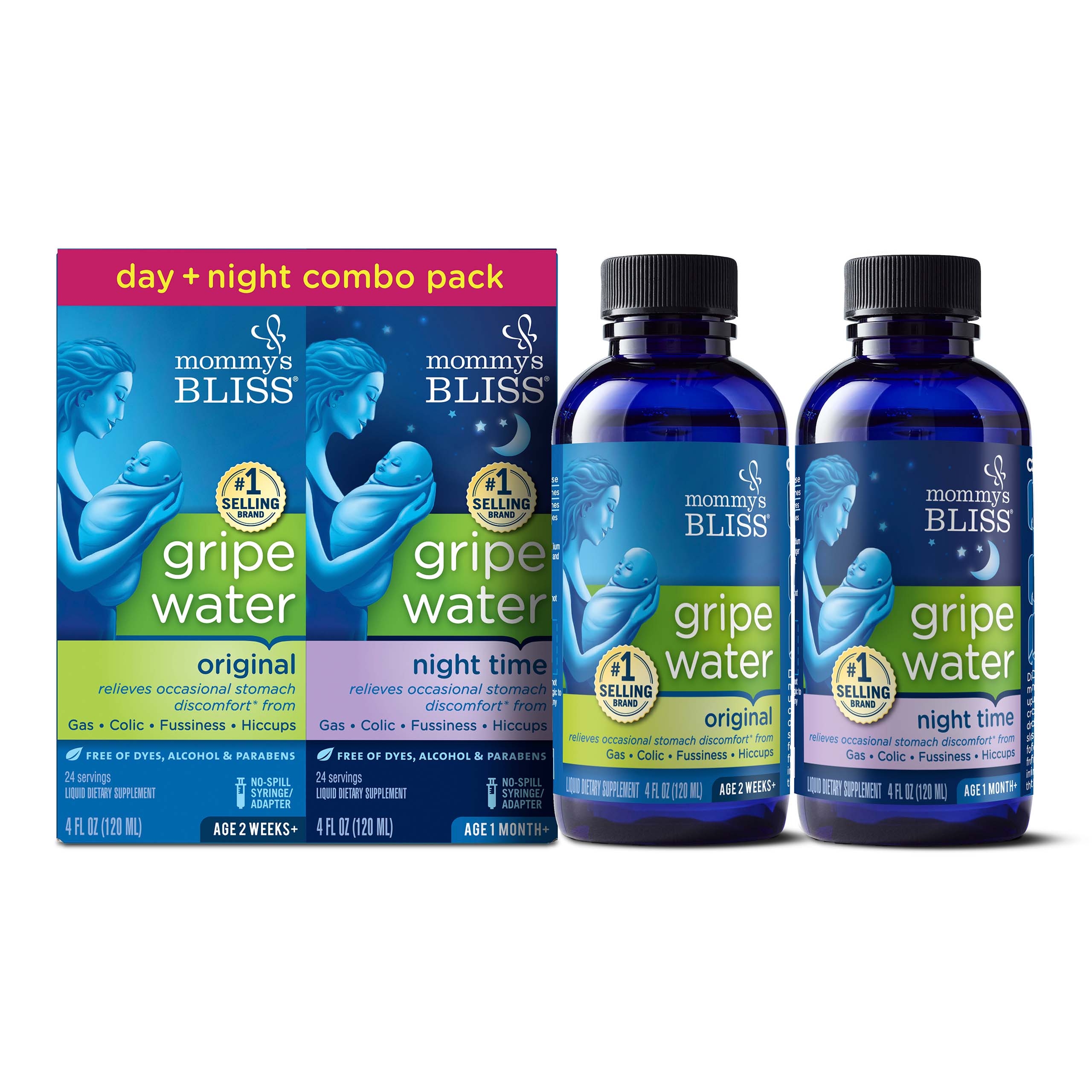 Gripe Water Day & Night Time Combo Pack – Mommy's Bliss