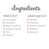 Blissful Belly Lotion - Unscented Ingredients